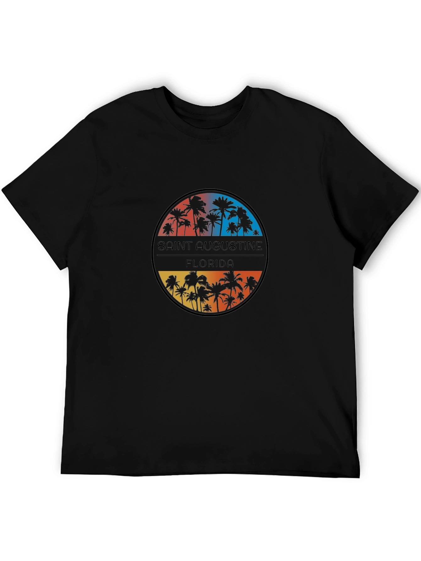 Saint Augustine Florida Palm Tree Graphic Tee