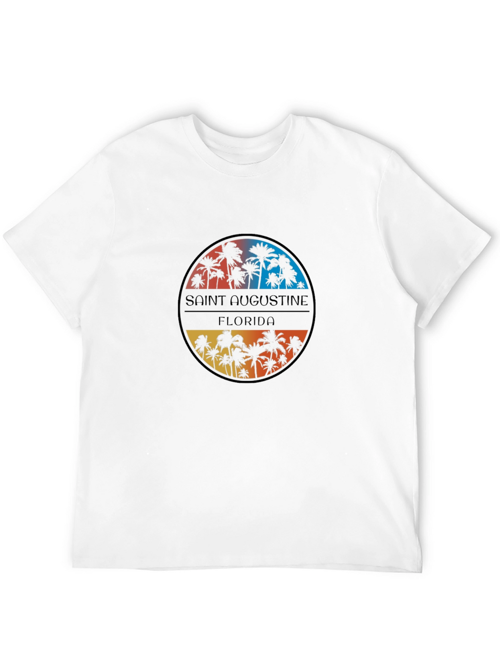 Saint Augustine Florida Palm Tree Graphic Tee