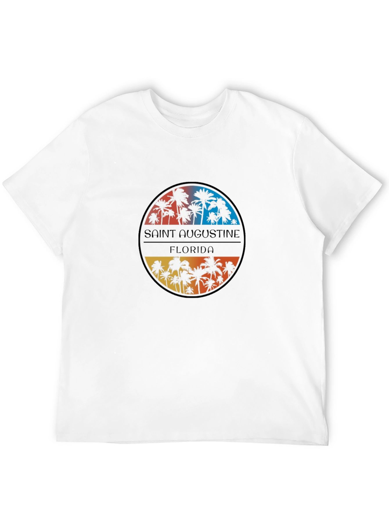 Saint Augustine Florida Palm Tree Graphic Tee