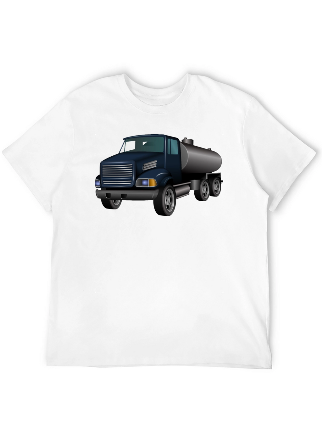 Truck Graphic T-Shirt - Black Crew Neck Tee