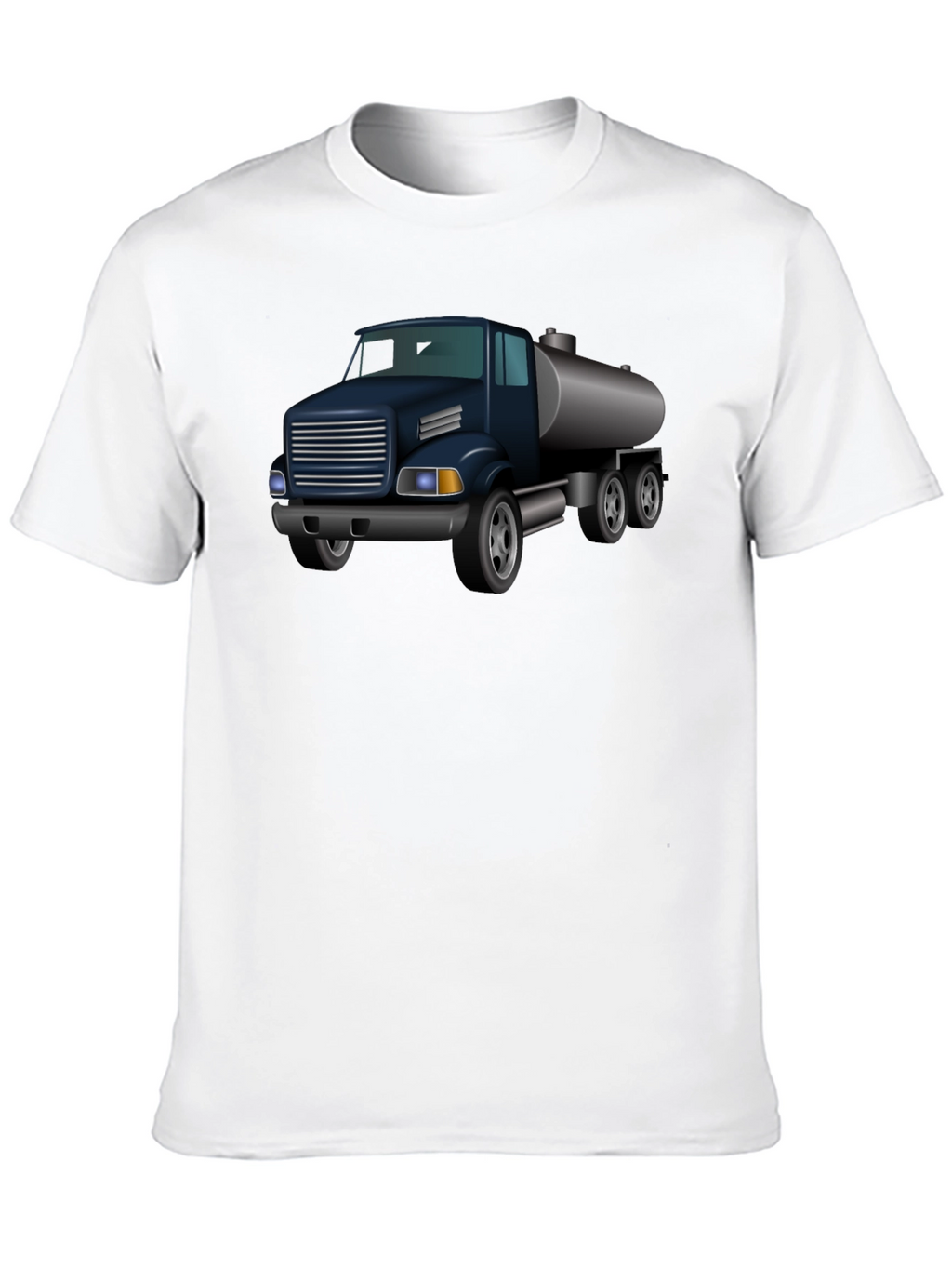Truck Graphic T-Shirt - Black Crew Neck Tee