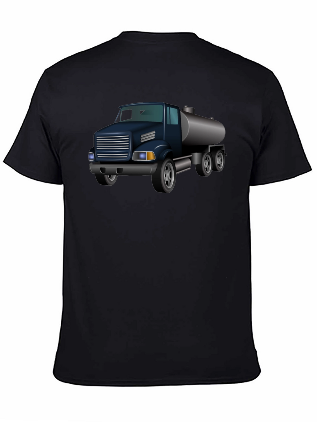 Truck Graphic T-Shirt - Black Crew Neck Tee