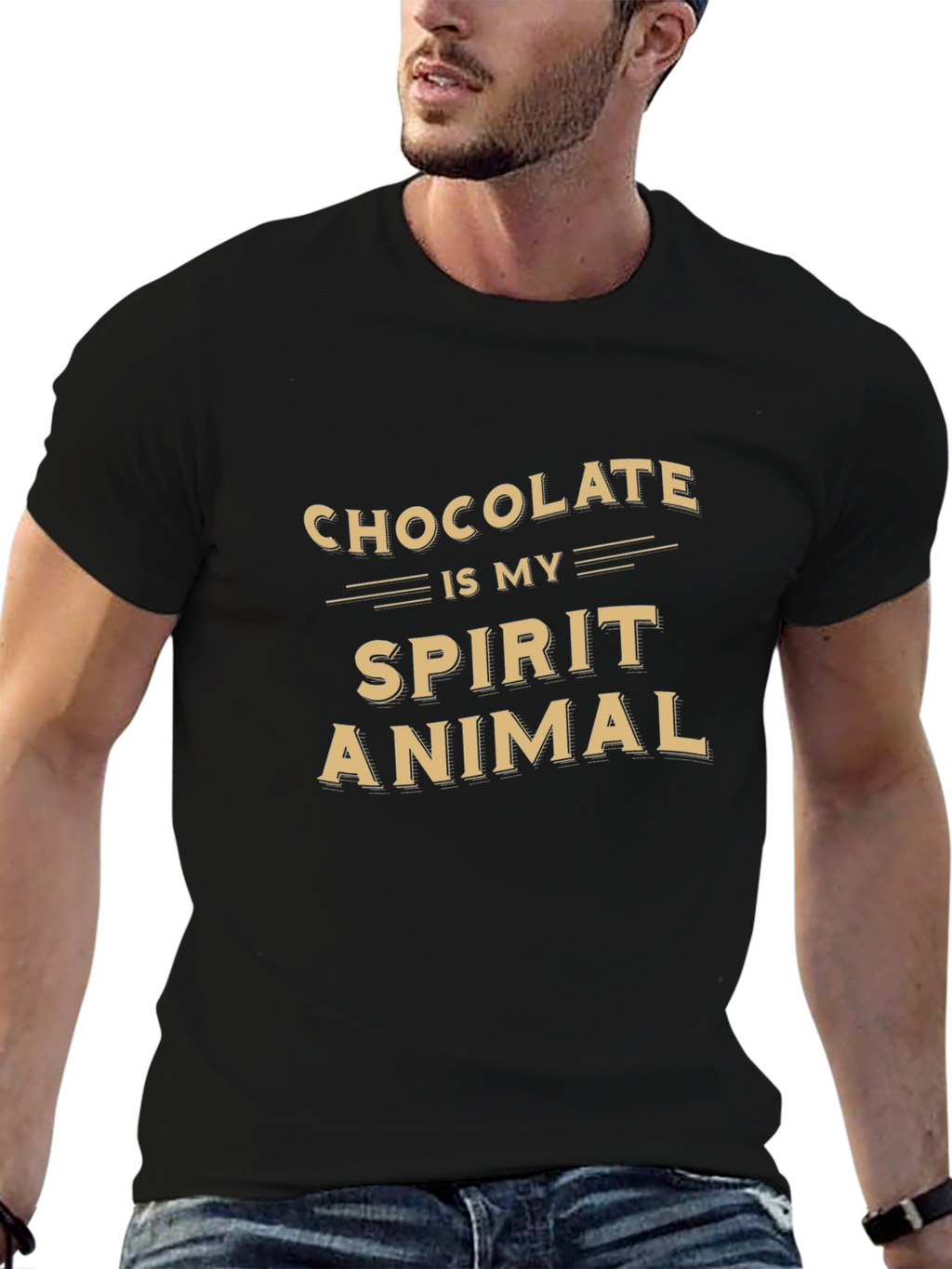 Chocolate Is My Spirit Animal Graphic T-Shirt