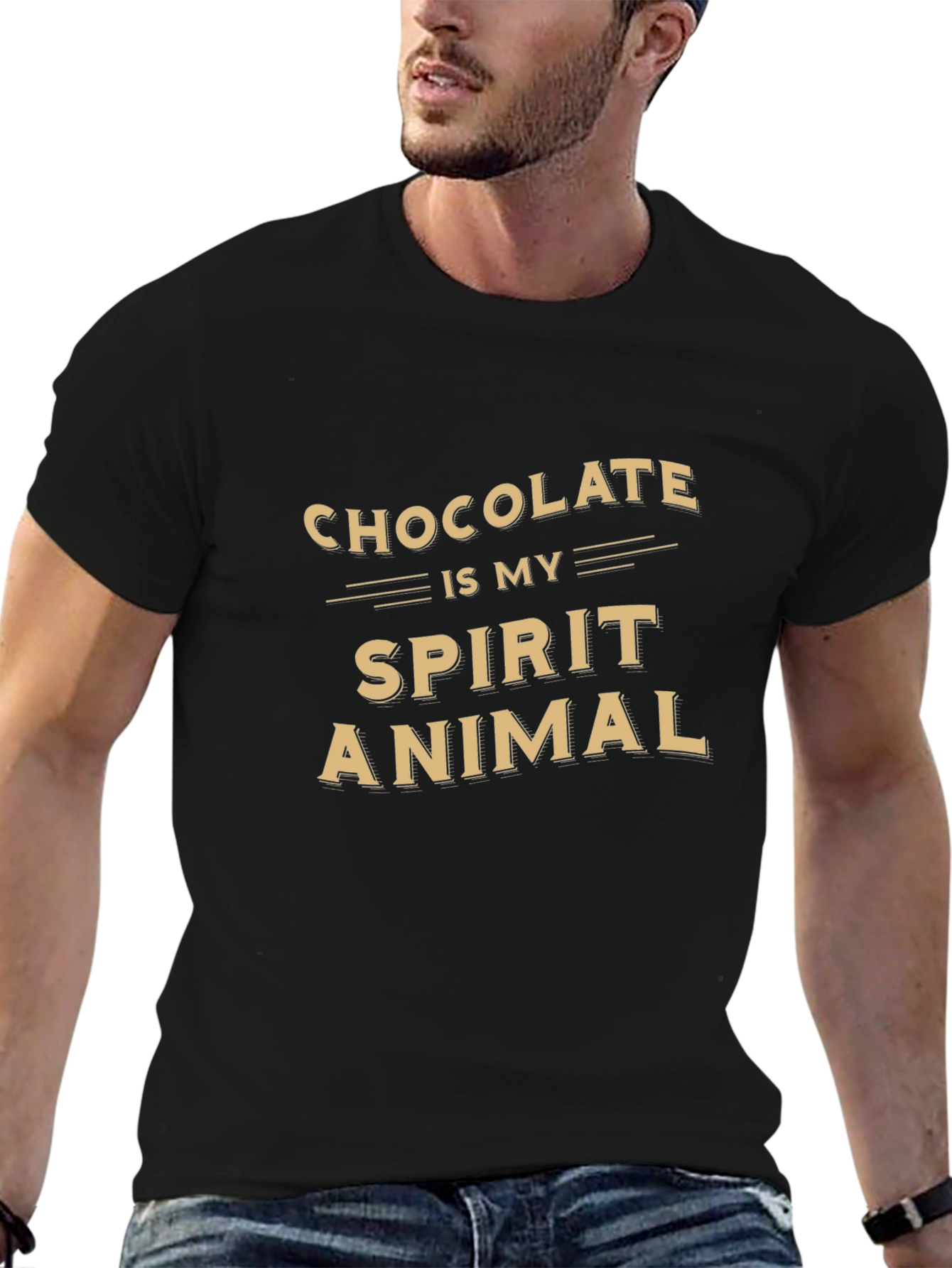 Chocolate Is My Spirit Animal Graphic T-Shirt