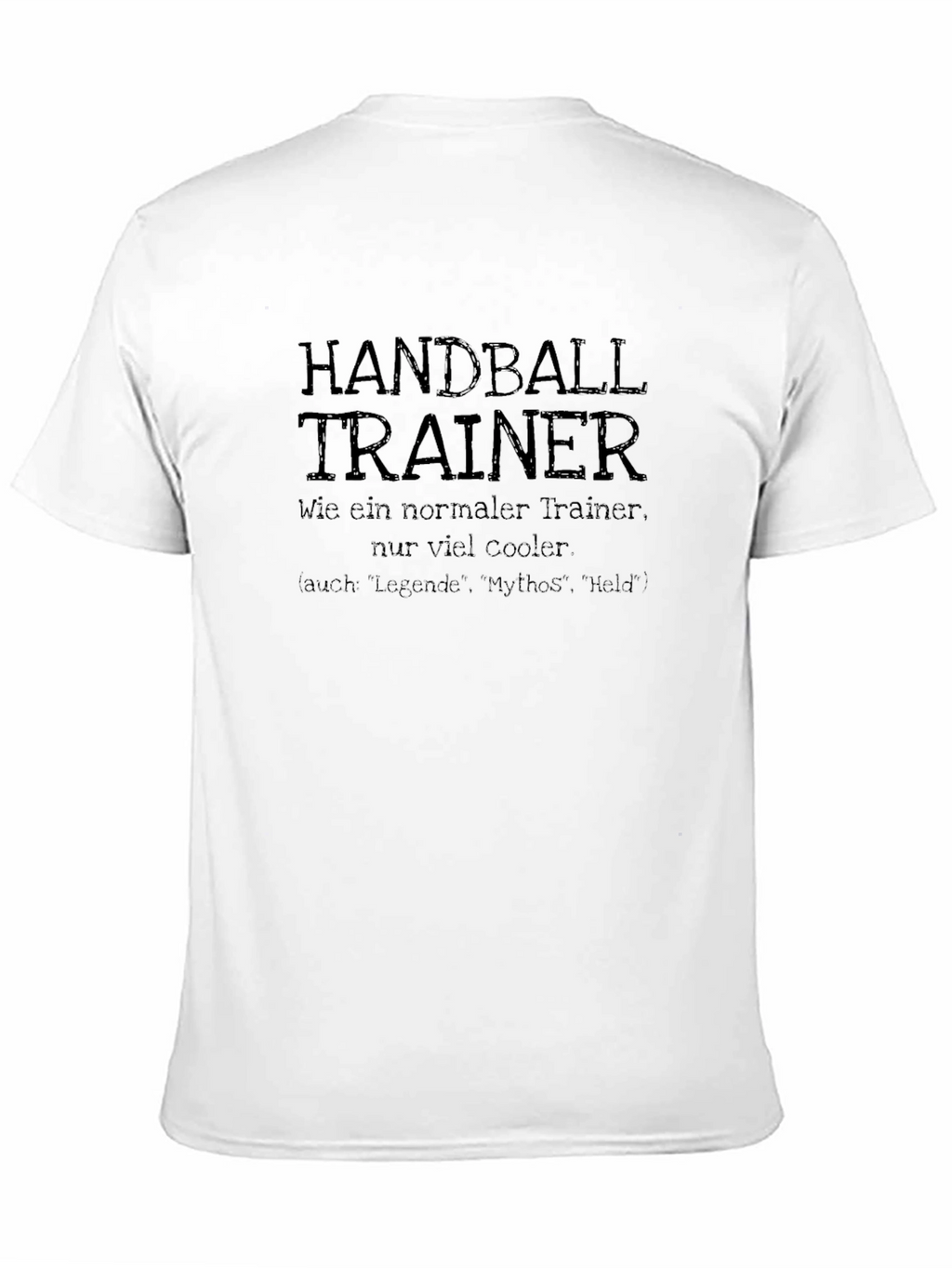 Handball Trainer Black Graphic Tee