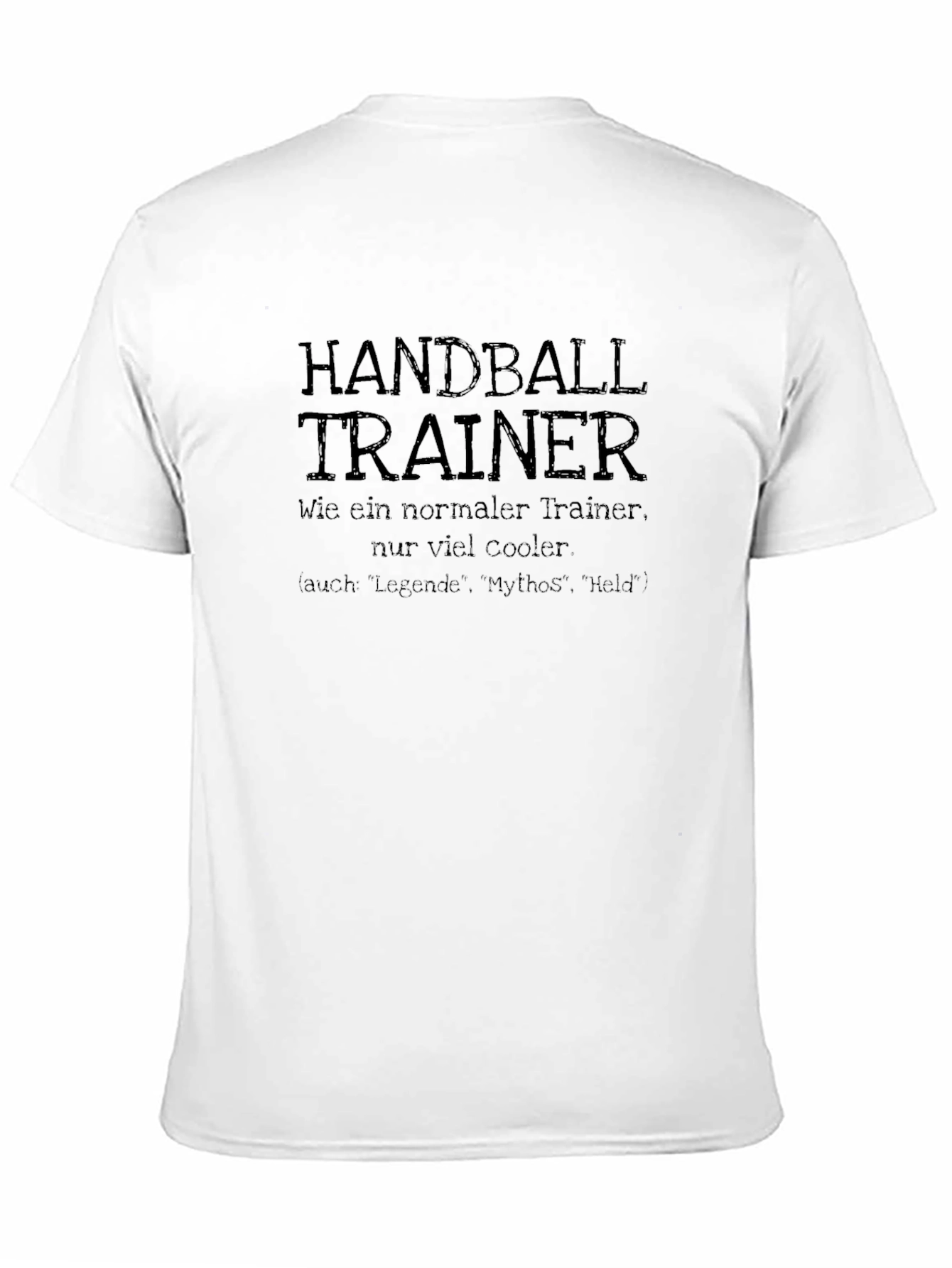 Handball Trainer Black Graphic Tee