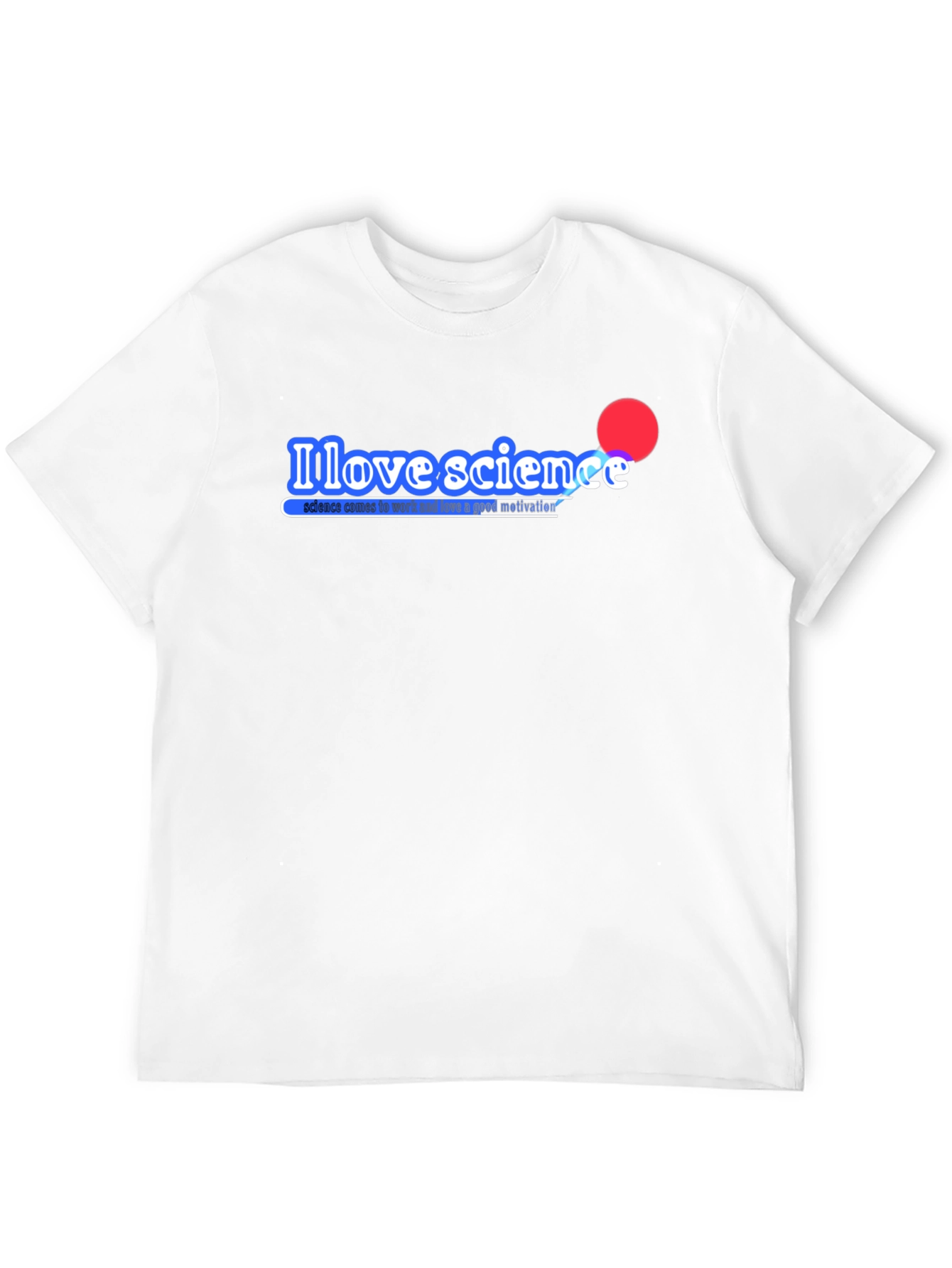 I Love Science Black T-Shirt - Motivational Design