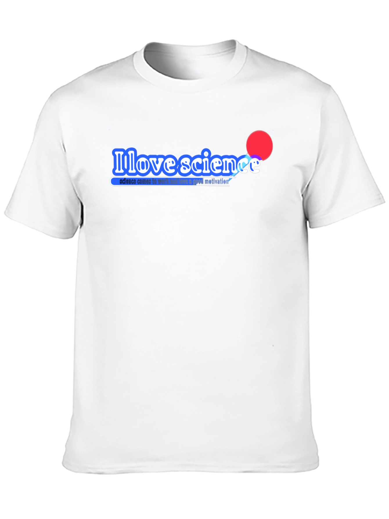 I Love Science Black T-Shirt - Motivational Design