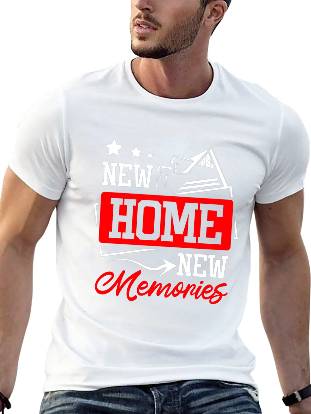 New Home New Memories Graphic T-Shirt