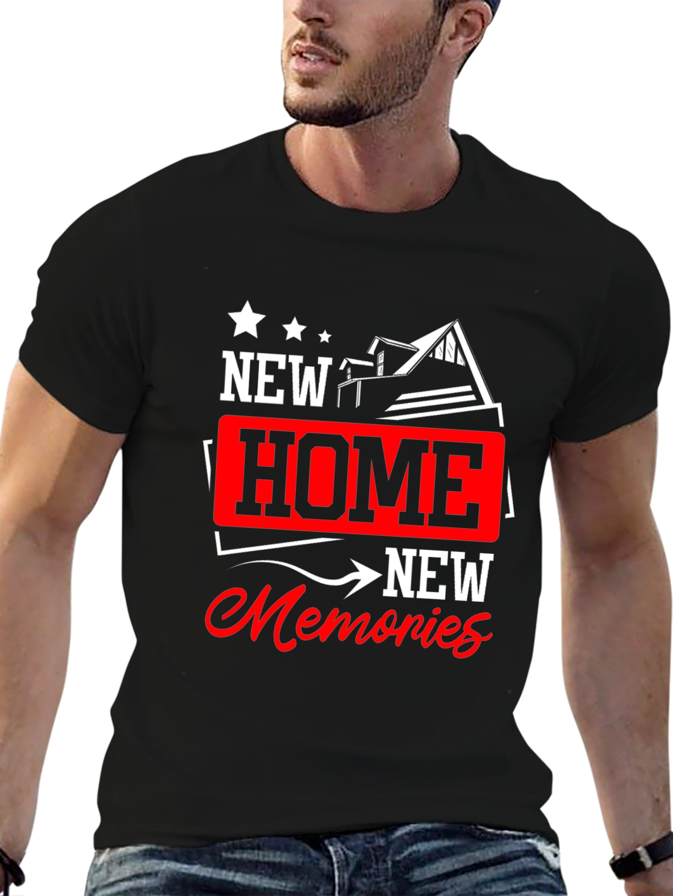 New Home New Memories Graphic T-Shirt