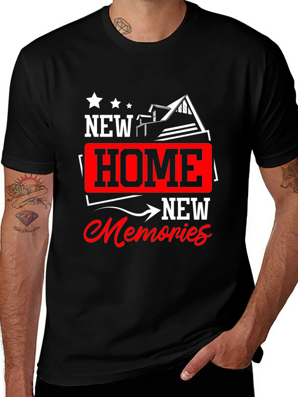 New Home New Memories Graphic T-Shirt