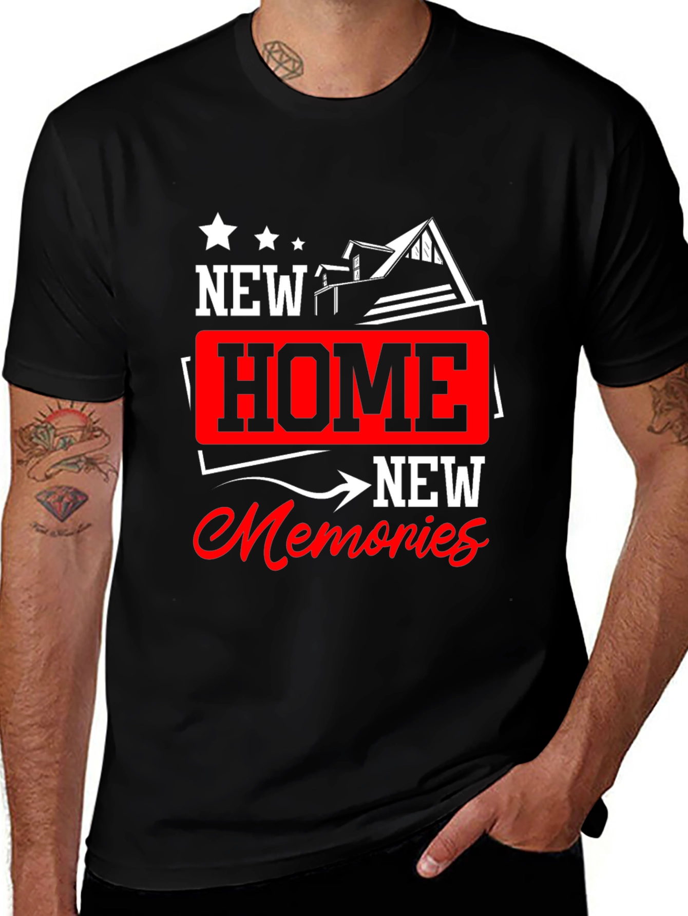 New Home New Memories Graphic T-Shirt