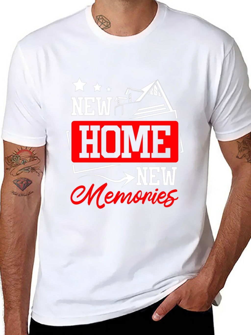 New Home New Memories Graphic T-Shirt