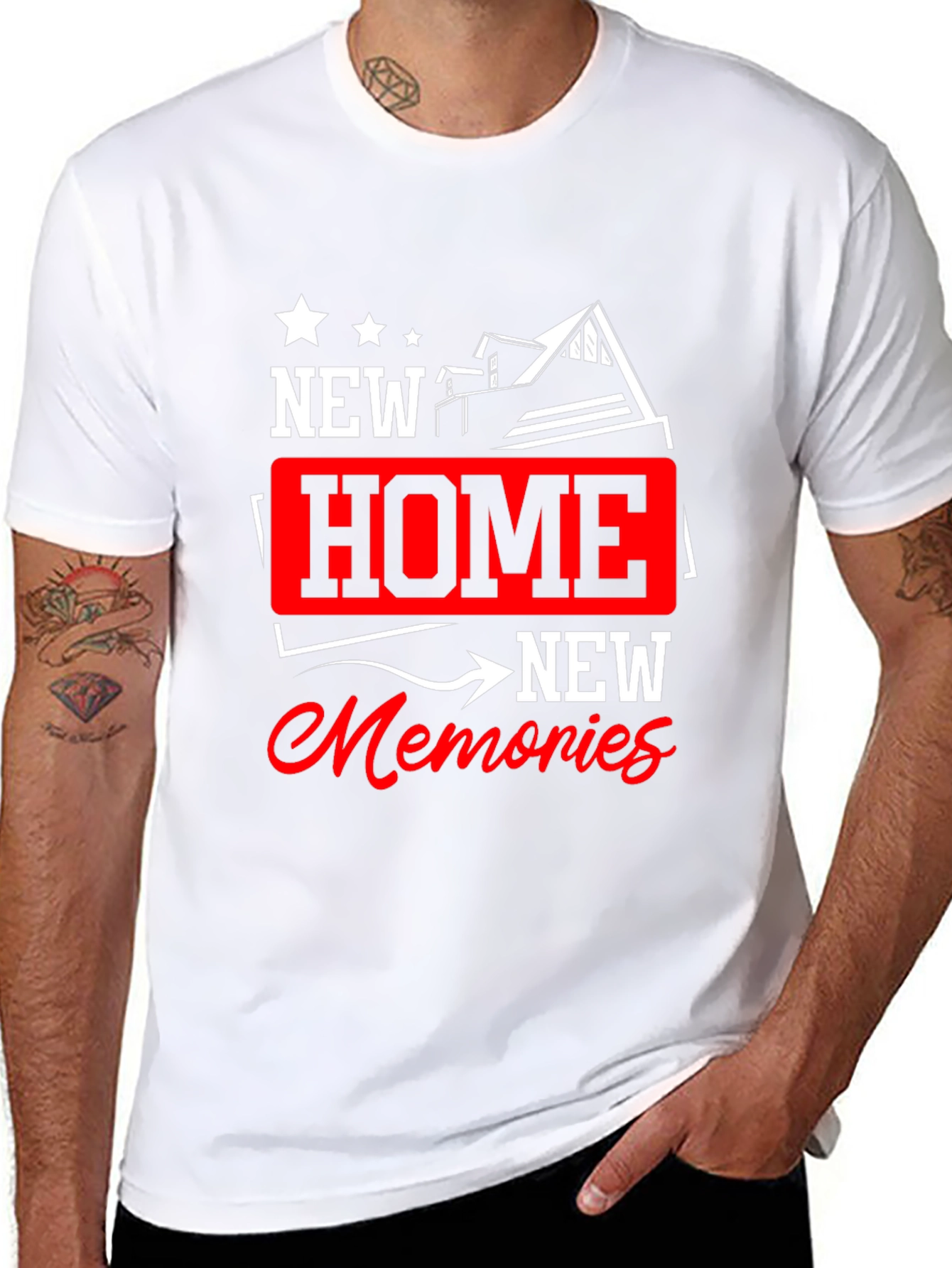 New Home New Memories Graphic T-Shirt