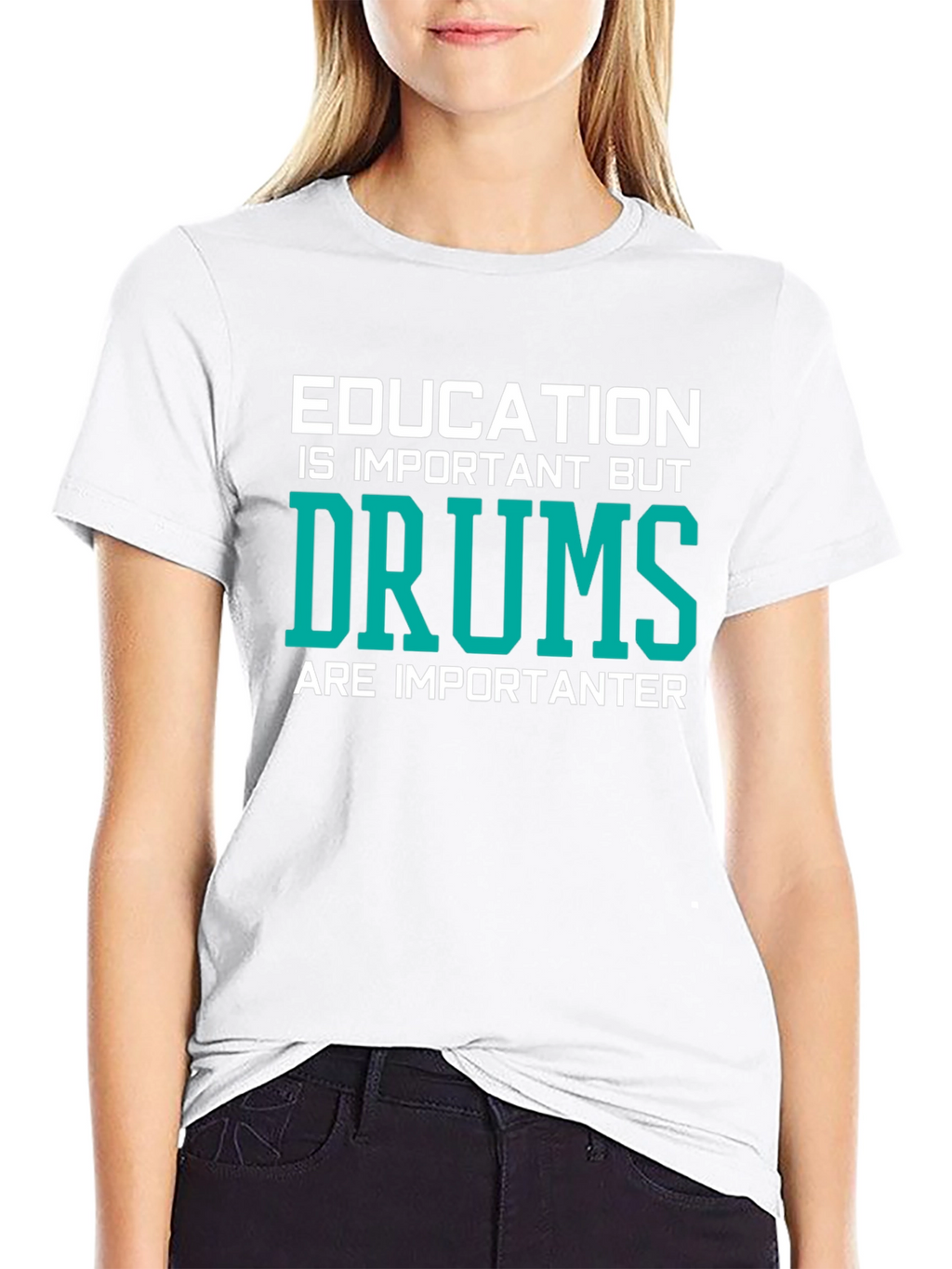 Education vs. Drums Graphic Tee