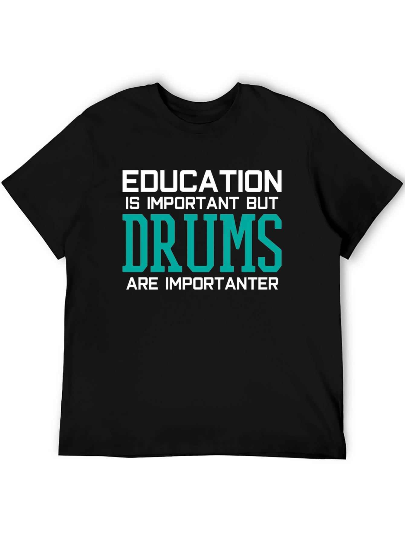 Education vs. Drums Graphic Tee
