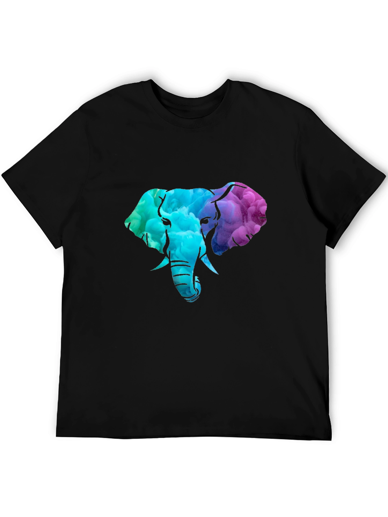 Elephant Head Graphic Tee - Black T-Shirt