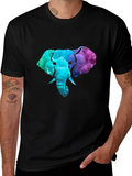 Elephant Head Graphic Tee - Black T-Shirt