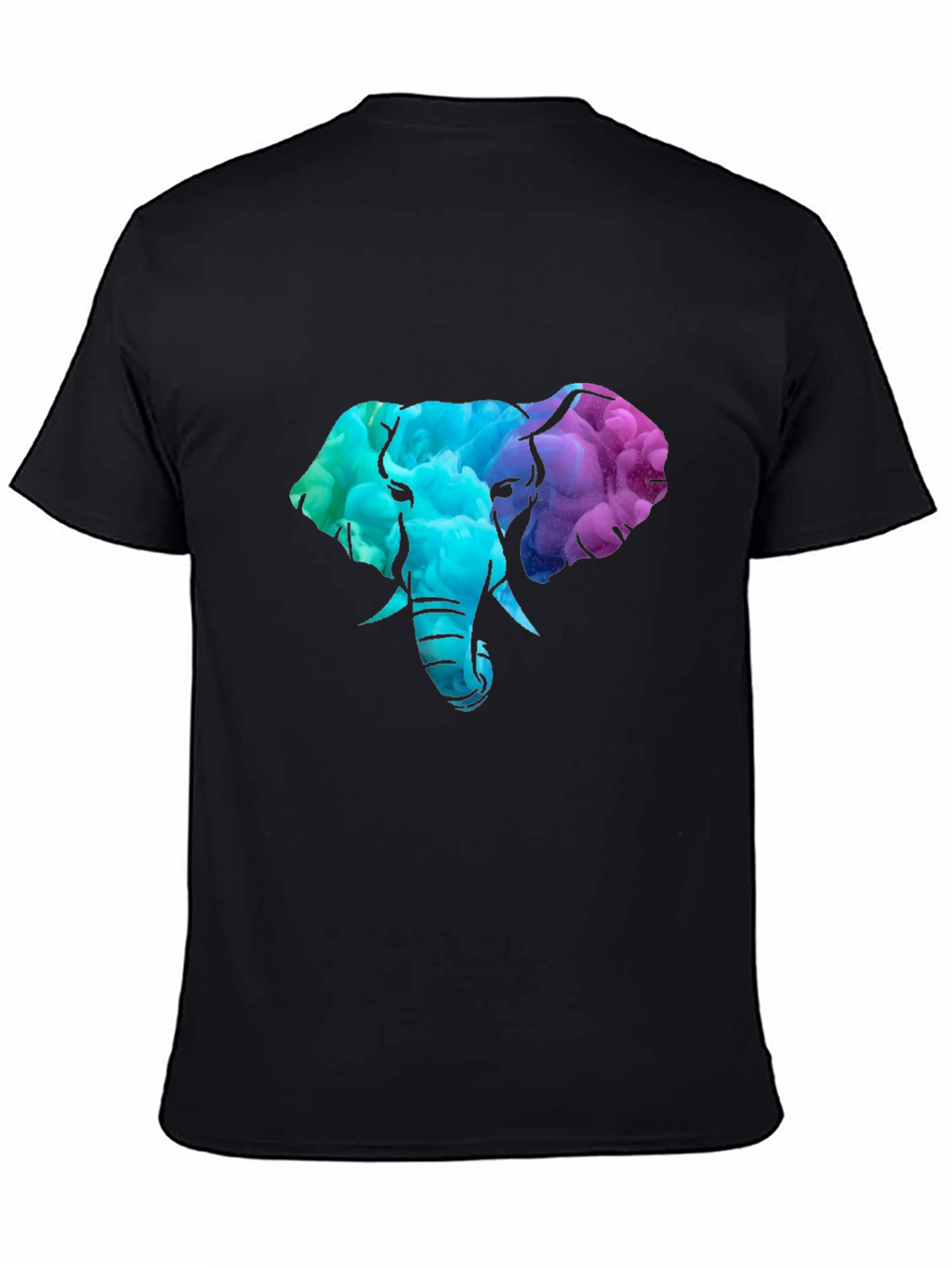 Elephant Head Graphic Tee - Black T-Shirt