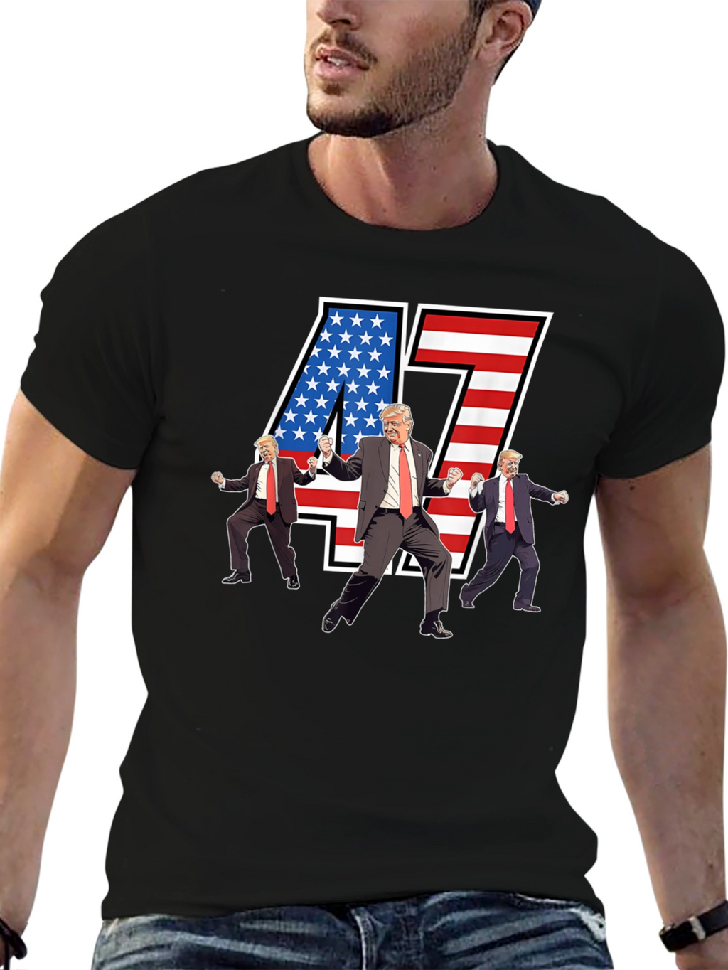 Trump 47 T-Shirt - Patriotic Political Tee
