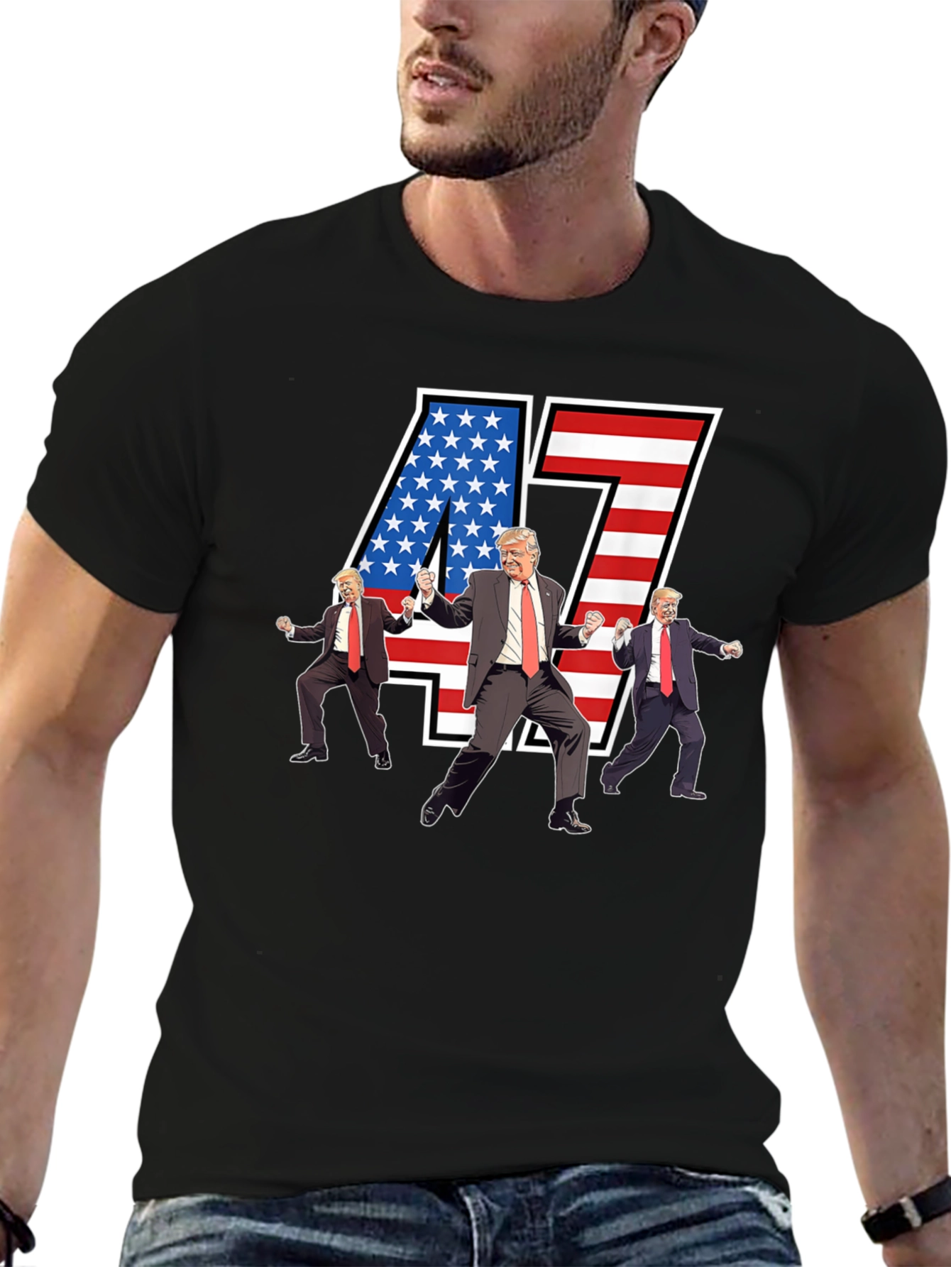 Trump 47 T-Shirt - Patriotic Political Tee