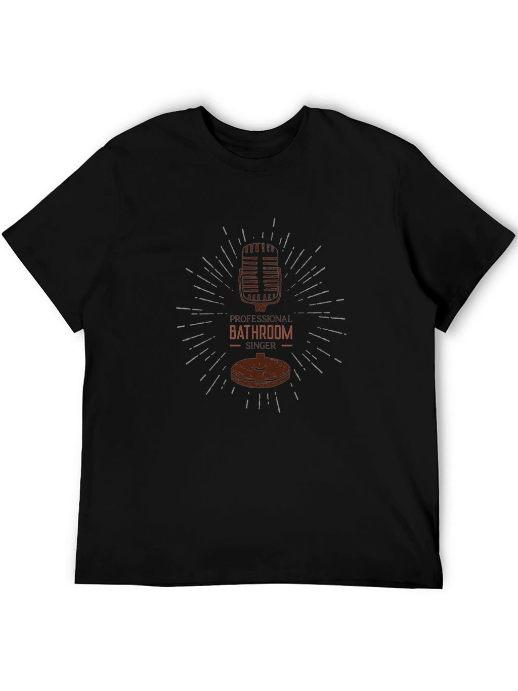 Professional Bathroom Singer Black T-Shirt