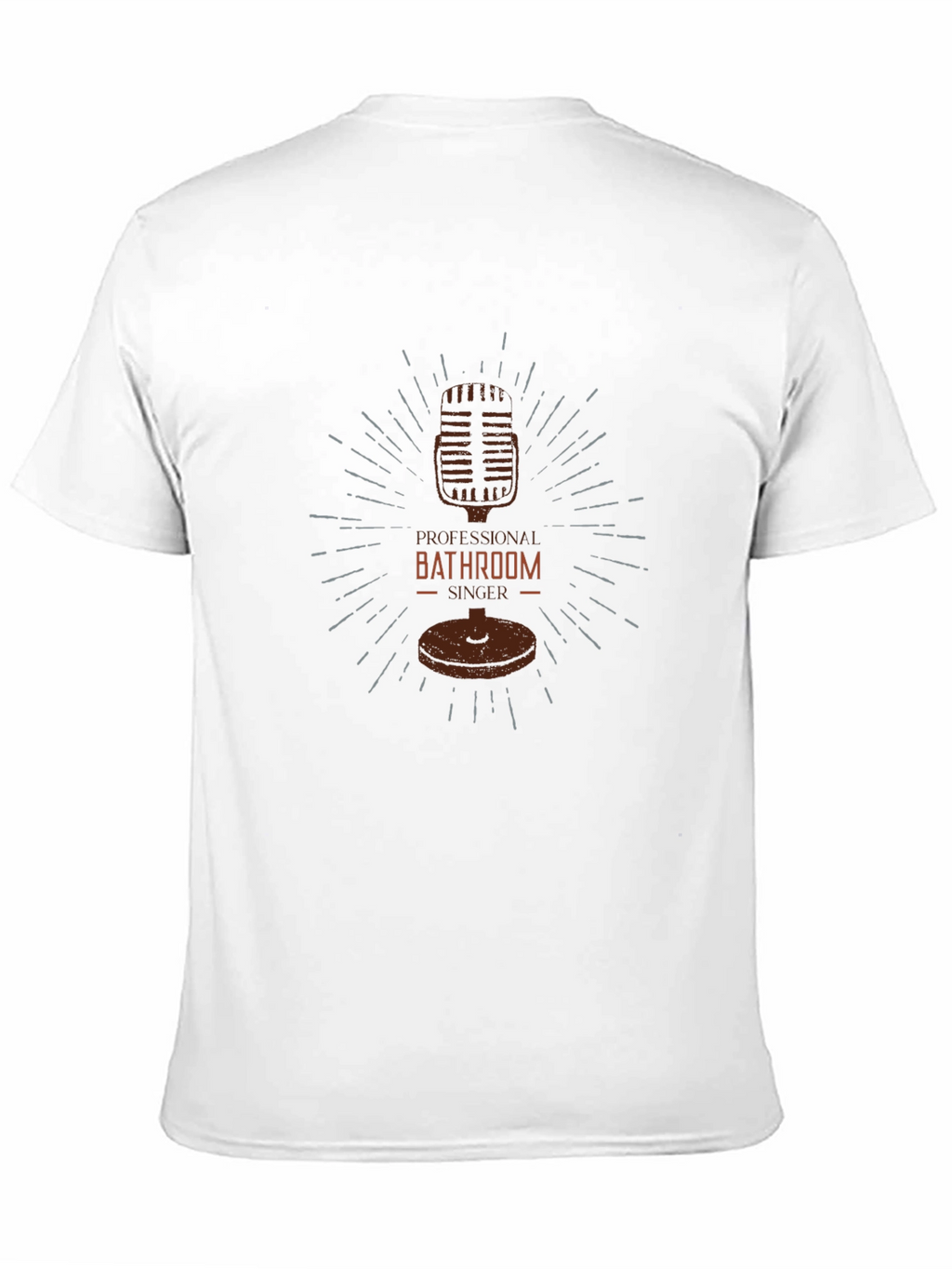 Professional Bathroom Singer Black T-Shirt