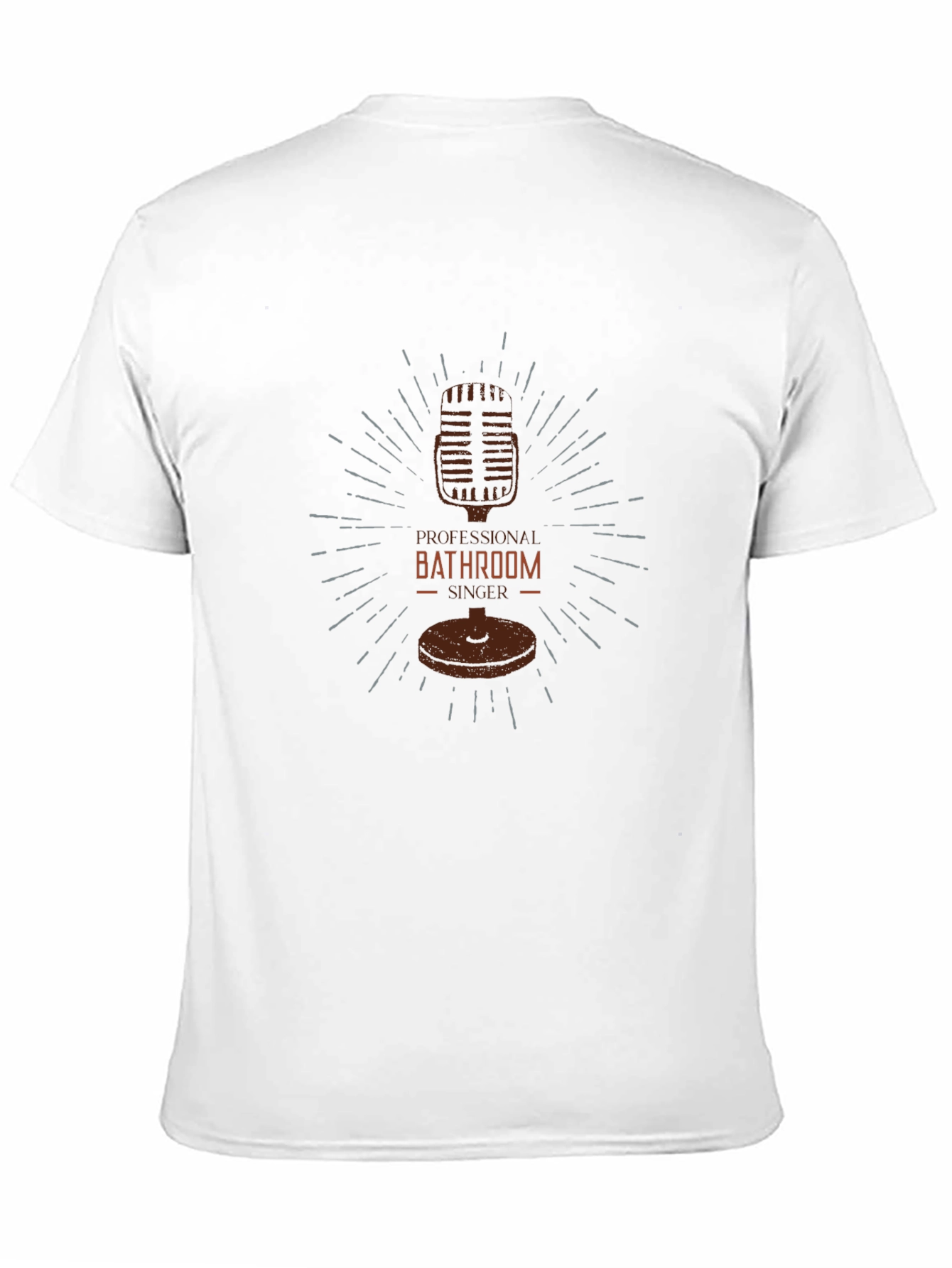 Professional Bathroom Singer Black T-Shirt