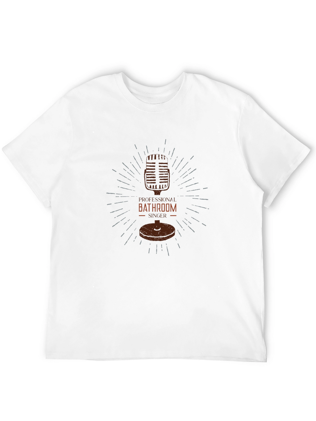 Professional Bathroom Singer Black T-Shirt