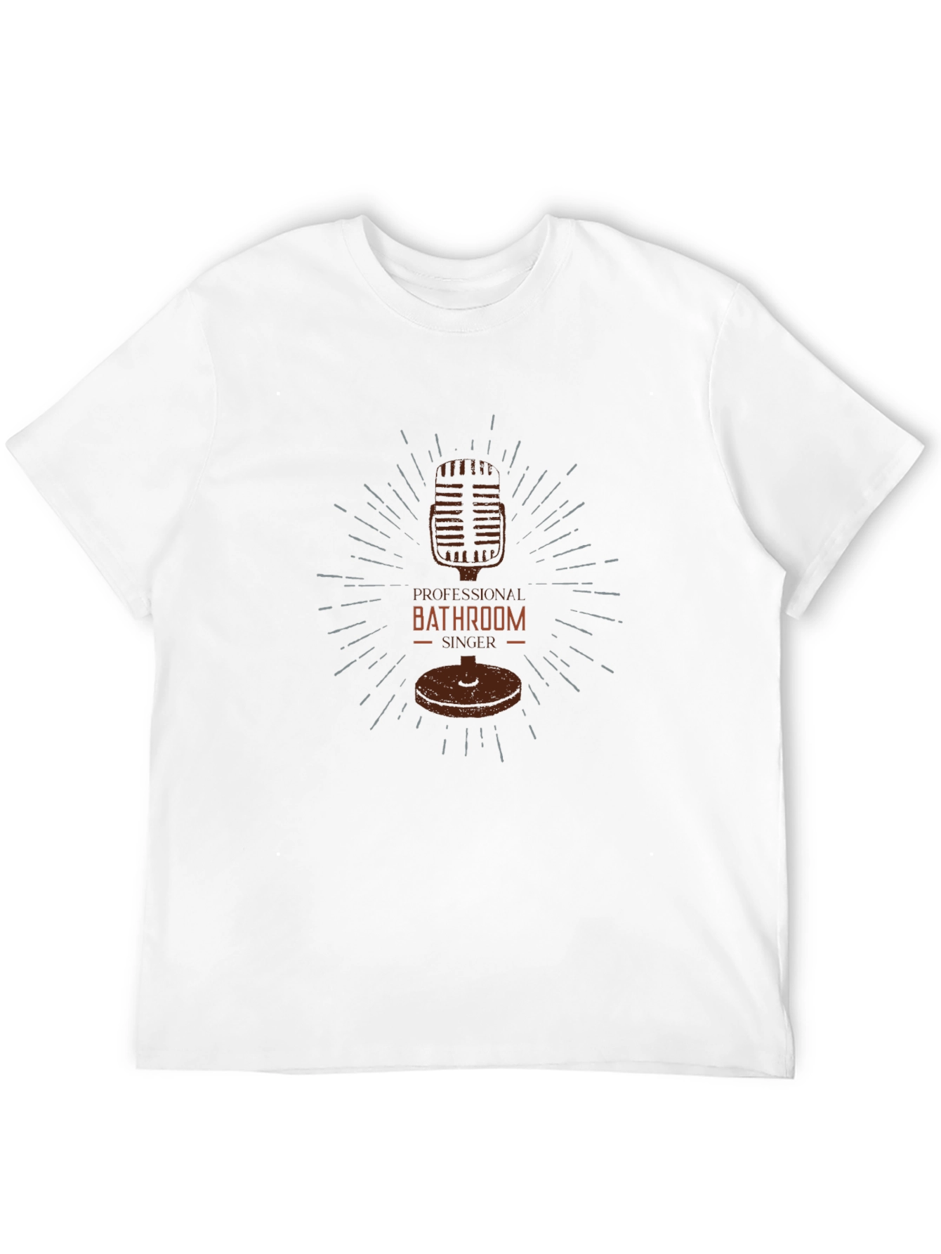 Professional Bathroom Singer Black T-Shirt