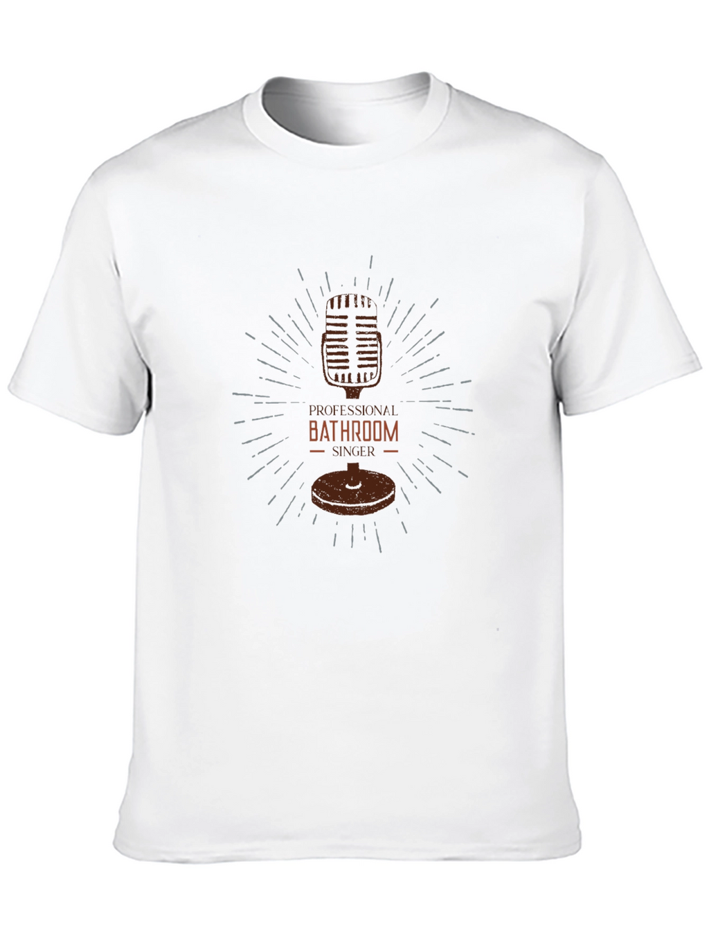 Professional Bathroom Singer Black T-Shirt