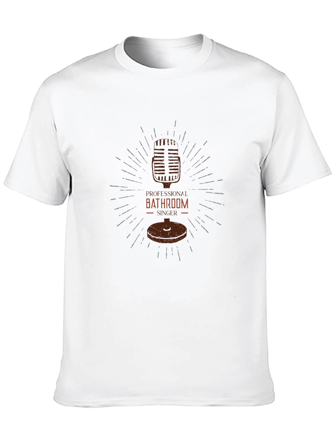Professional Bathroom Singer Black T-Shirt