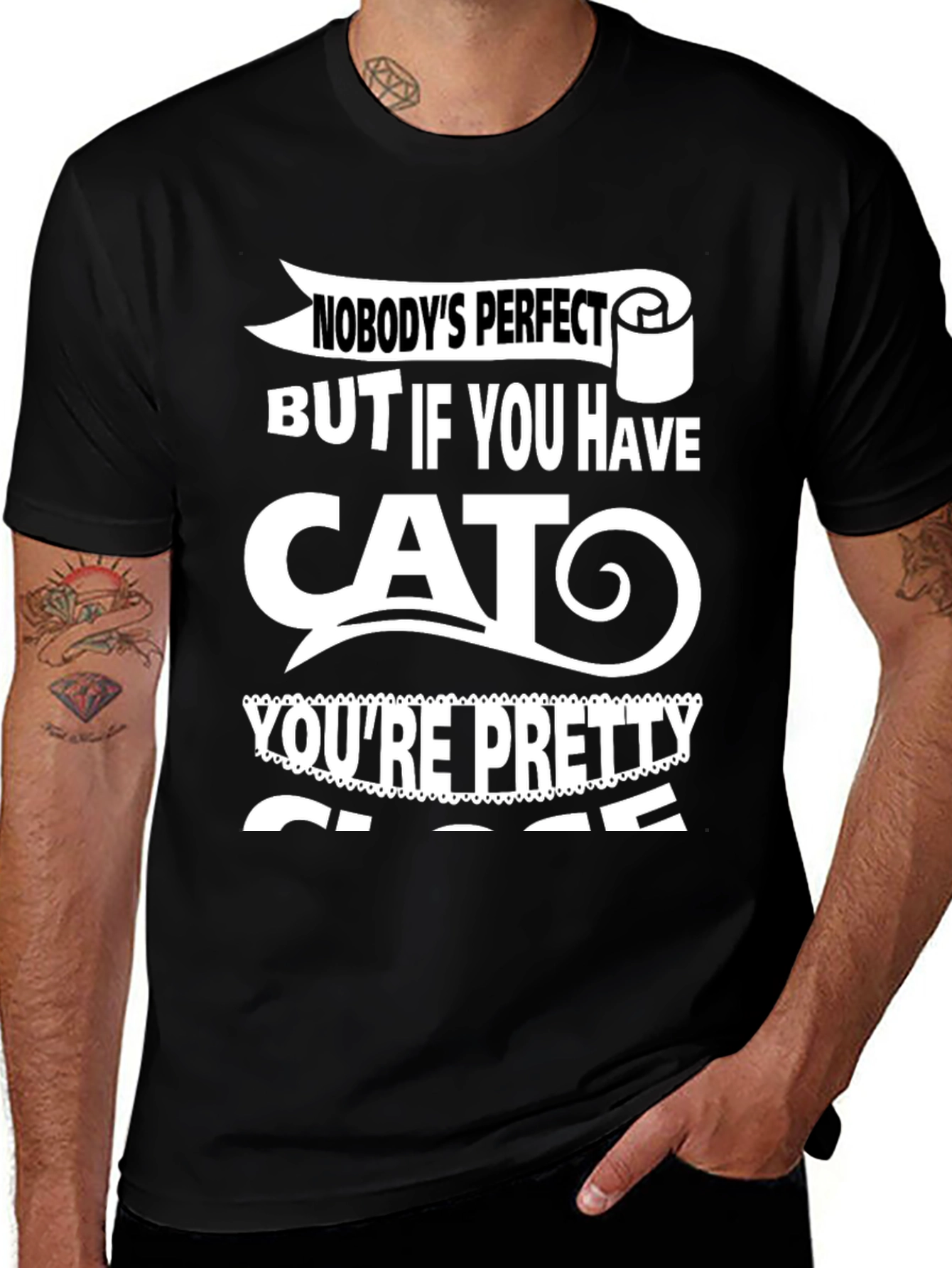 Funny Cat Lover T-Shirt - Nobodys Perfect
