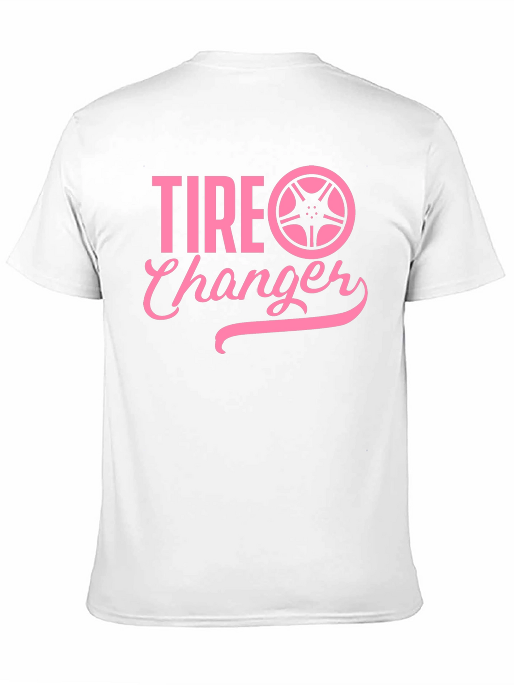 Tire Changer Pink Graphic T-Shirt