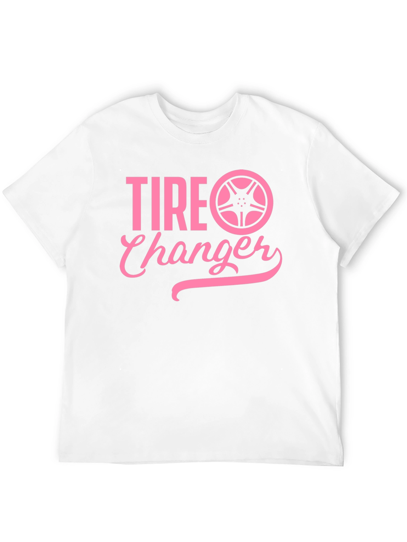 Tire Changer Pink Graphic T-Shirt