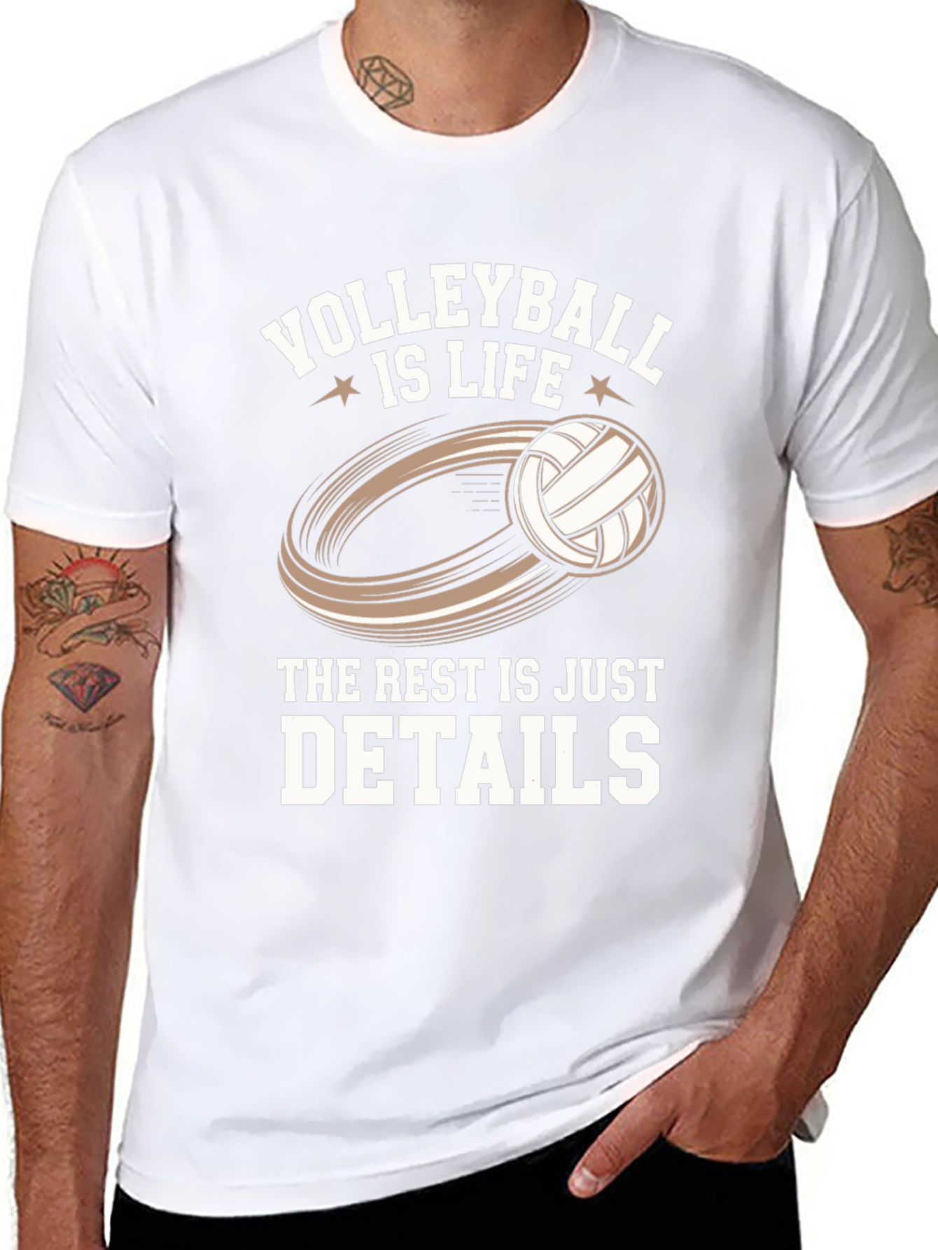 Volleyball Is Life Graphic T-Shirt