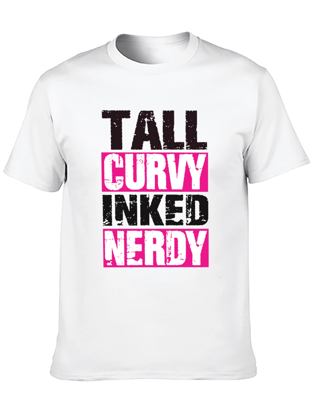 Tall Curvy and Nerdy T-Shirt - Black