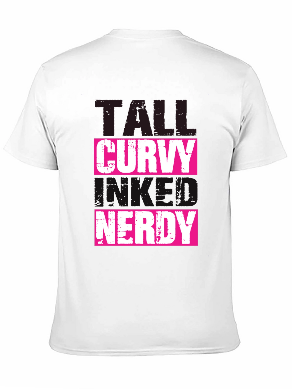 Tall Curvy and Nerdy T-Shirt - Black