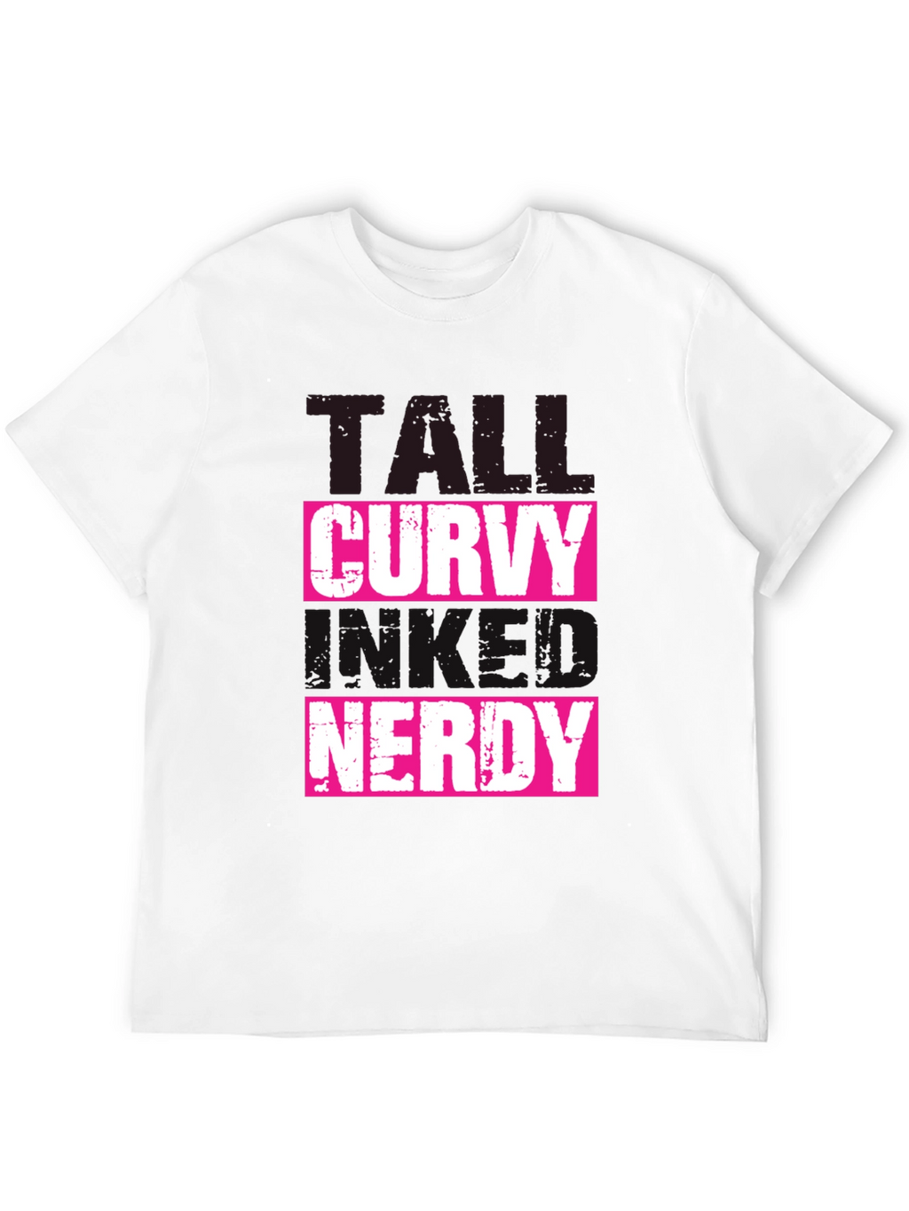 Tall Curvy and Nerdy T-Shirt - Black