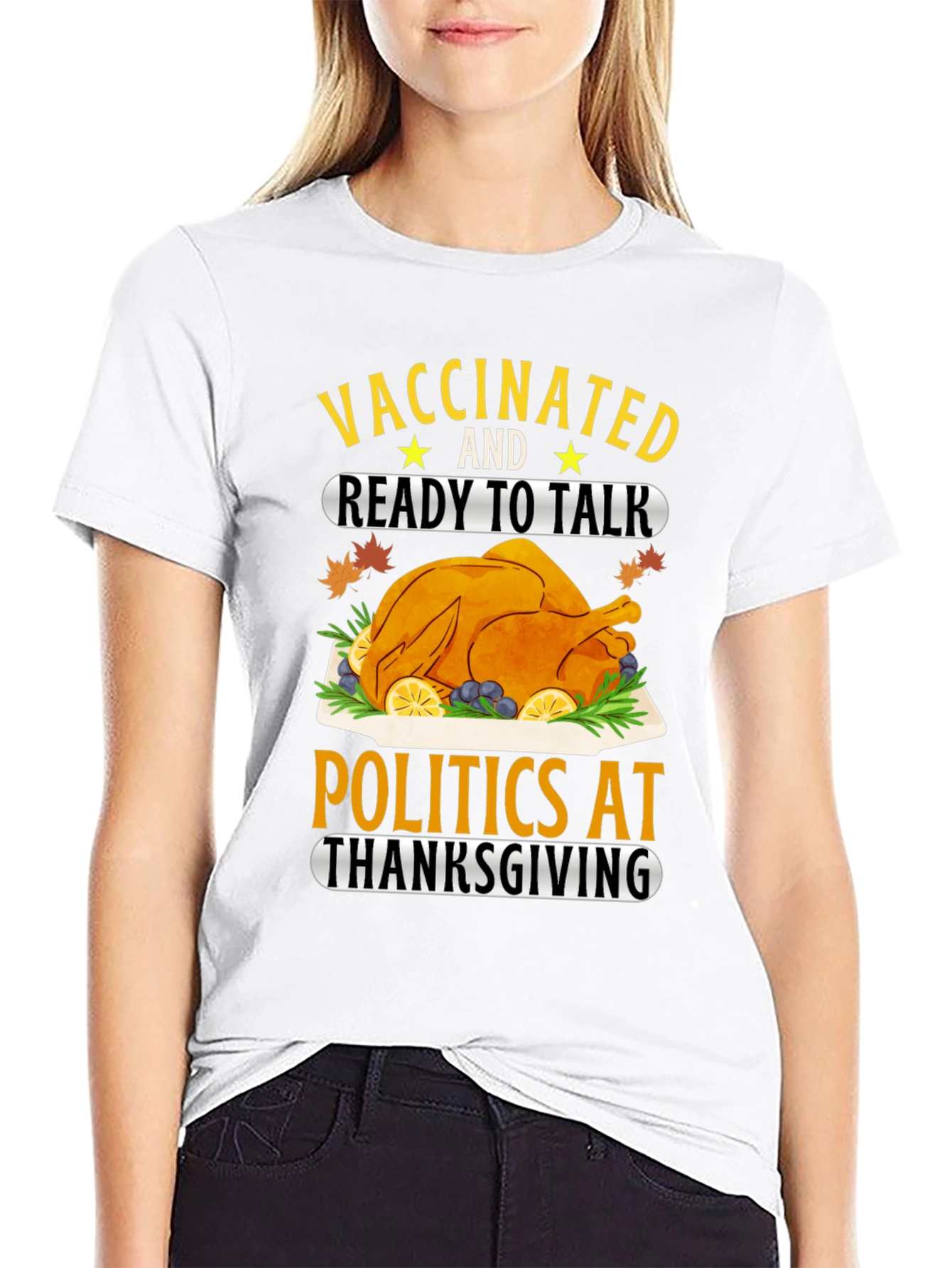 Vaccinated Thanksgiving T-Shirt