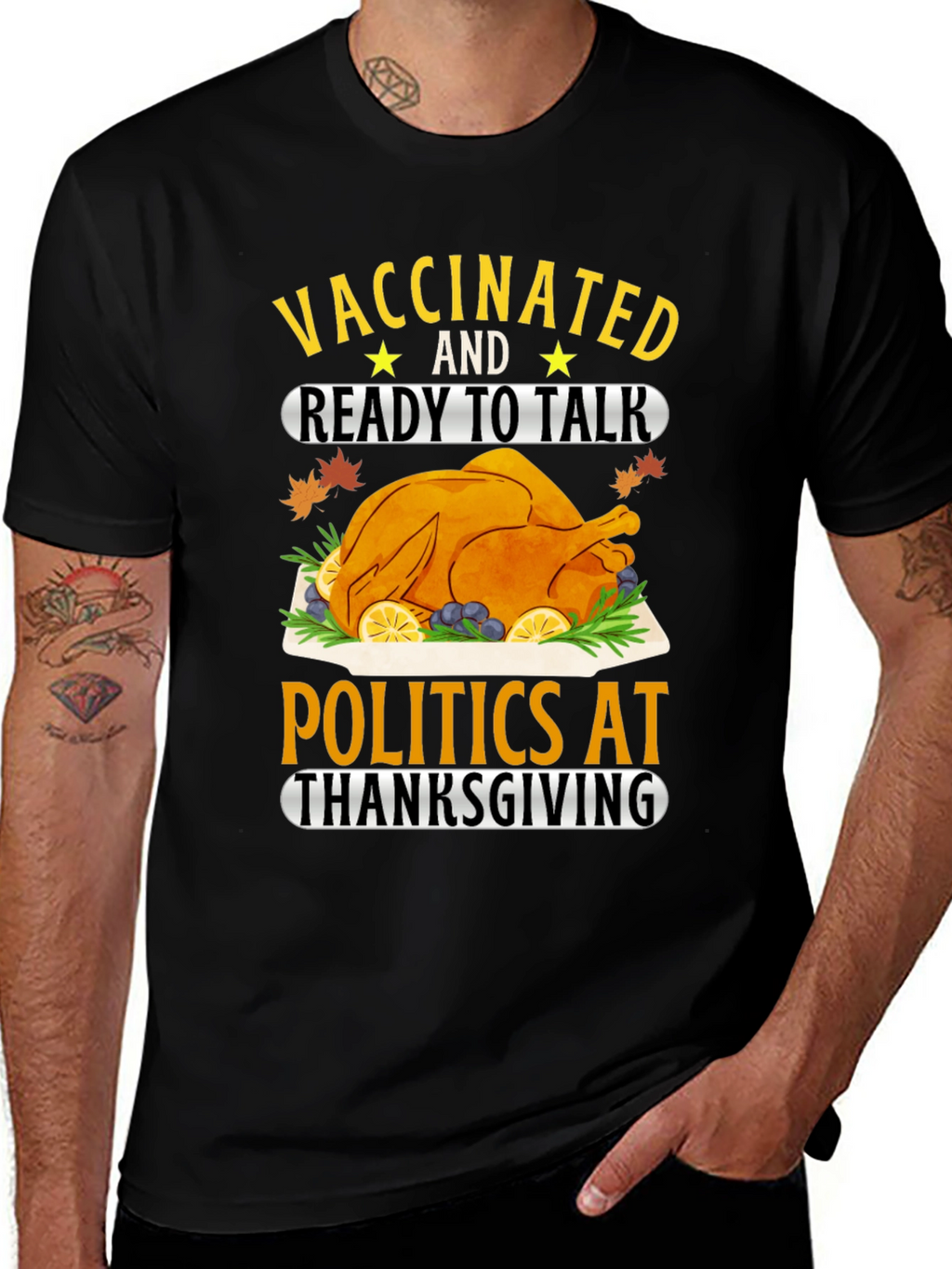 Vaccinated Thanksgiving T-Shirt