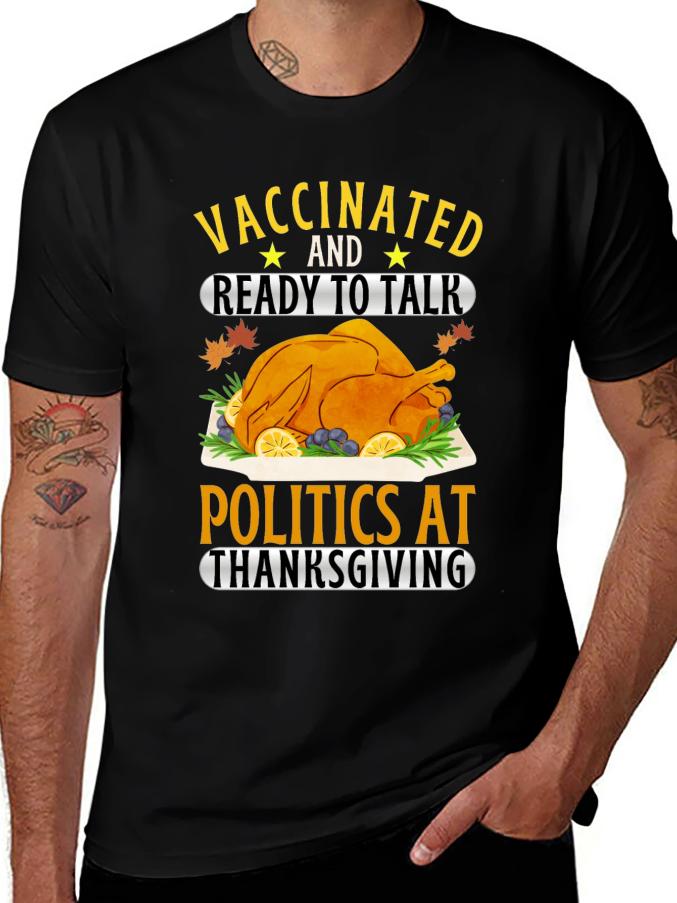 Vaccinated Thanksgiving T-Shirt