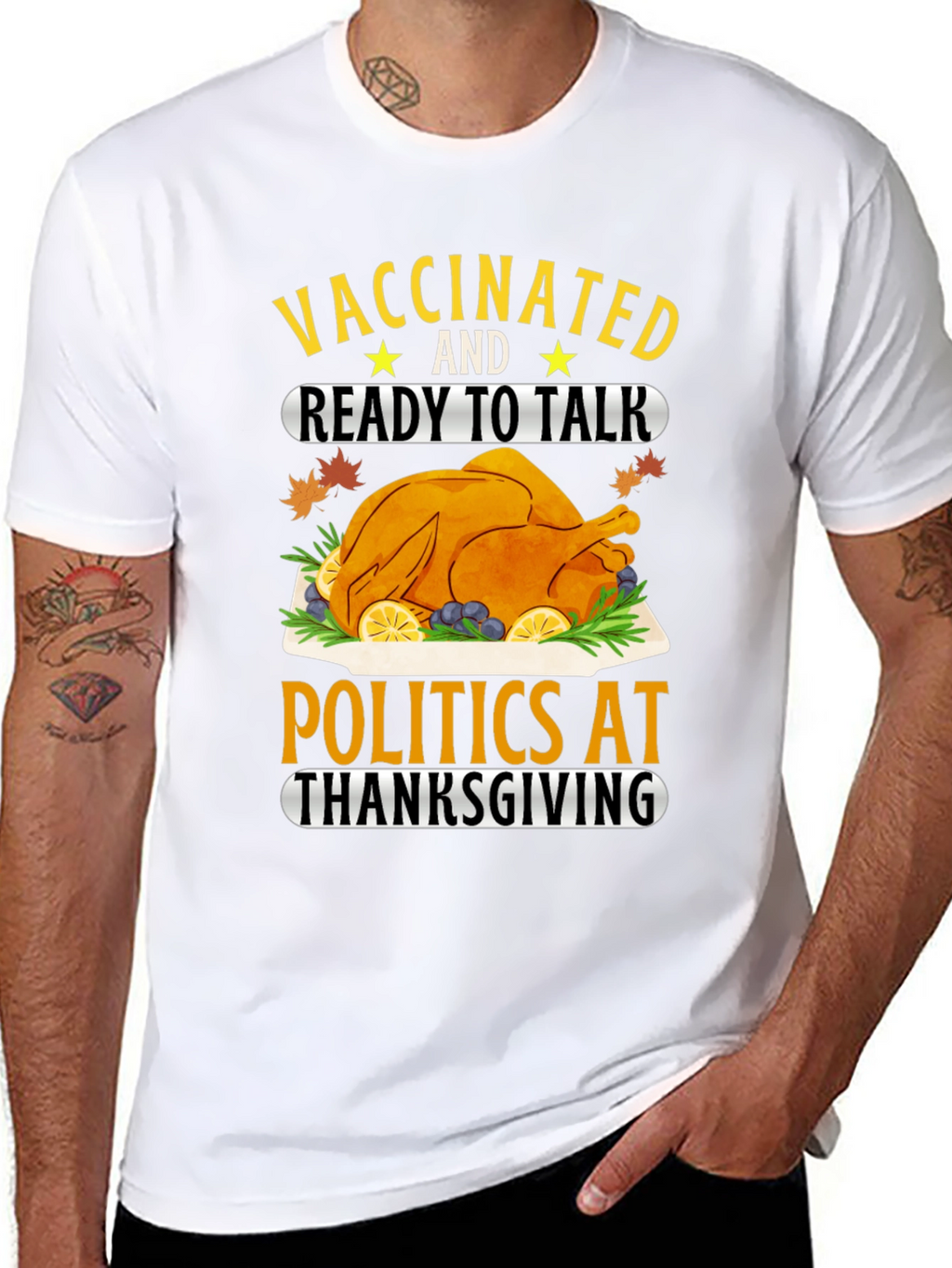 Vaccinated Thanksgiving T-Shirt
