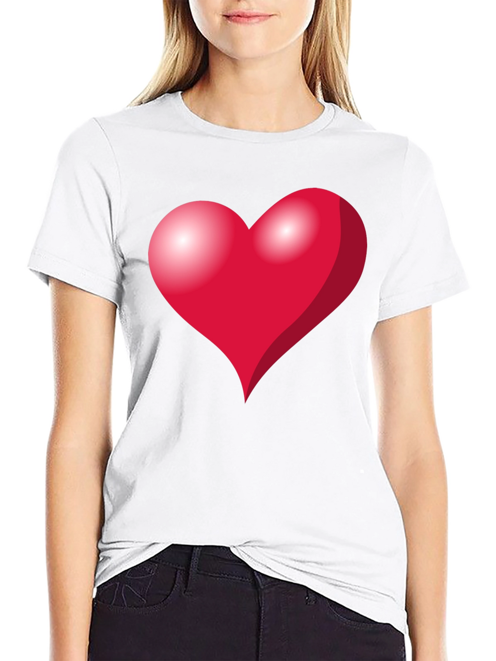 Heart Graphic Black T-Shirt - Mens Fashion Tee