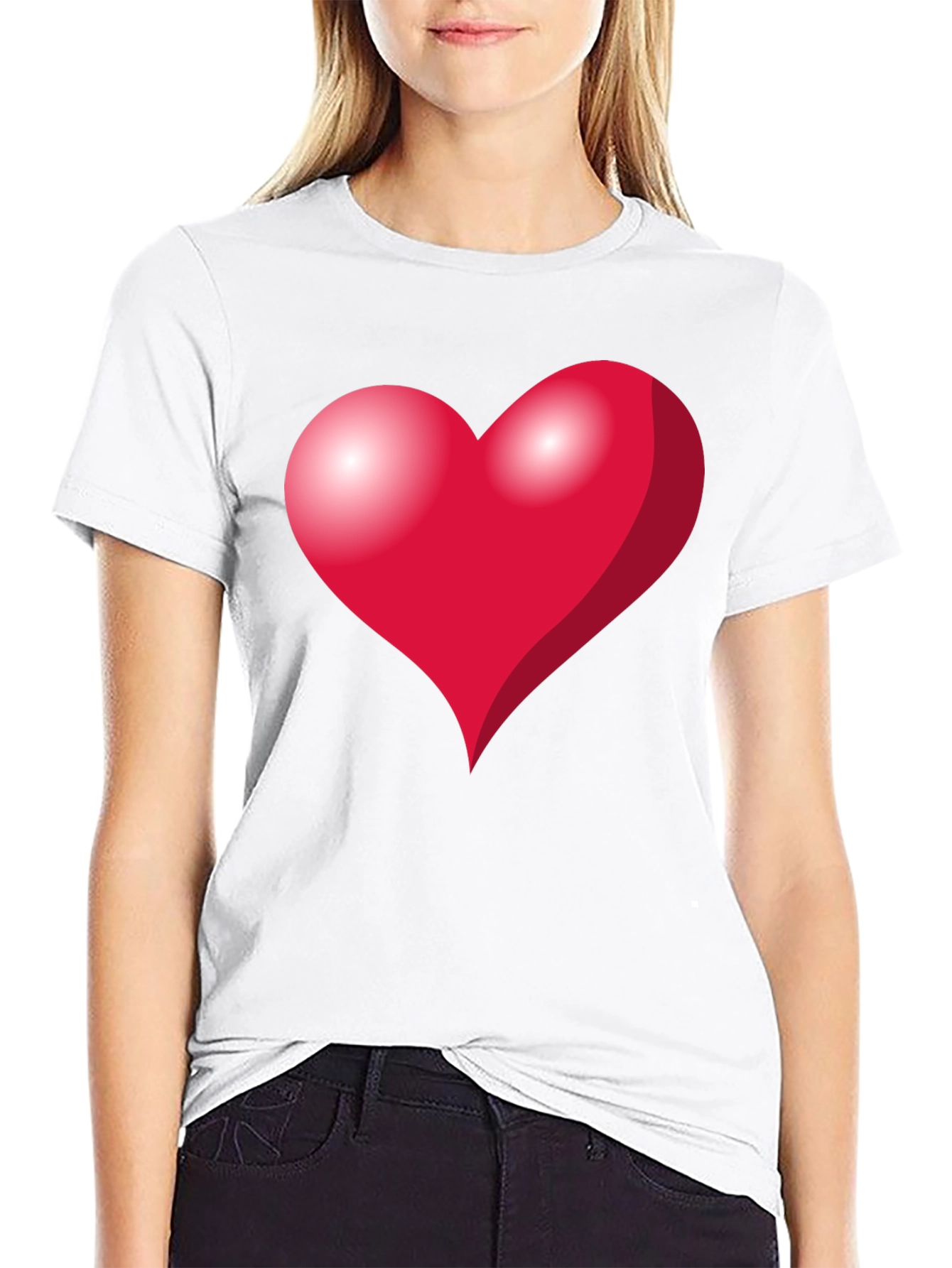 Heart Graphic Black T-Shirt - Mens Fashion Tee