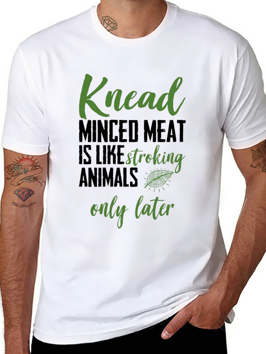 Knead Minced Meat T-Shirt - Funny Vegan Tee