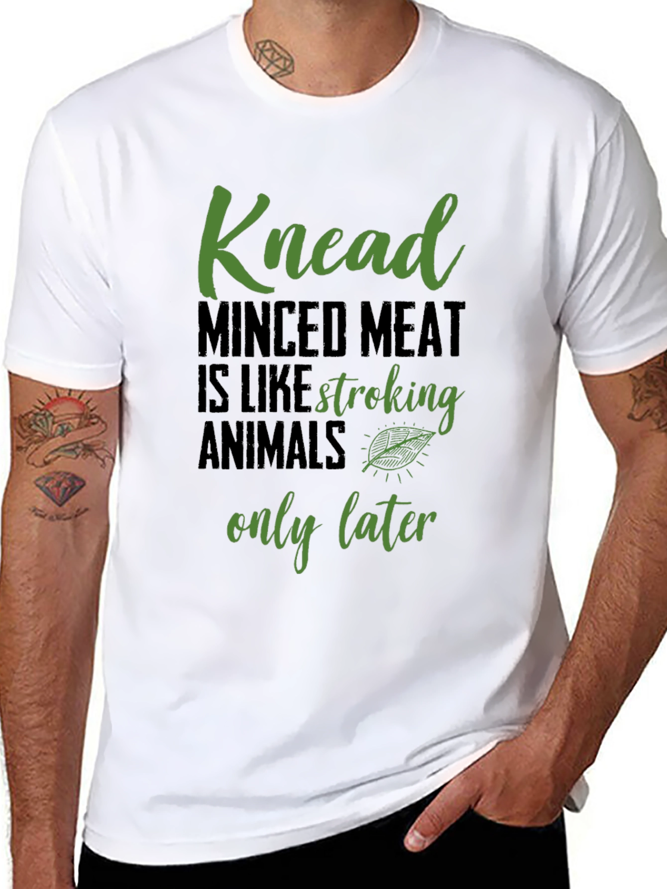 Knead Minced Meat T-Shirt - Funny Vegan Tee