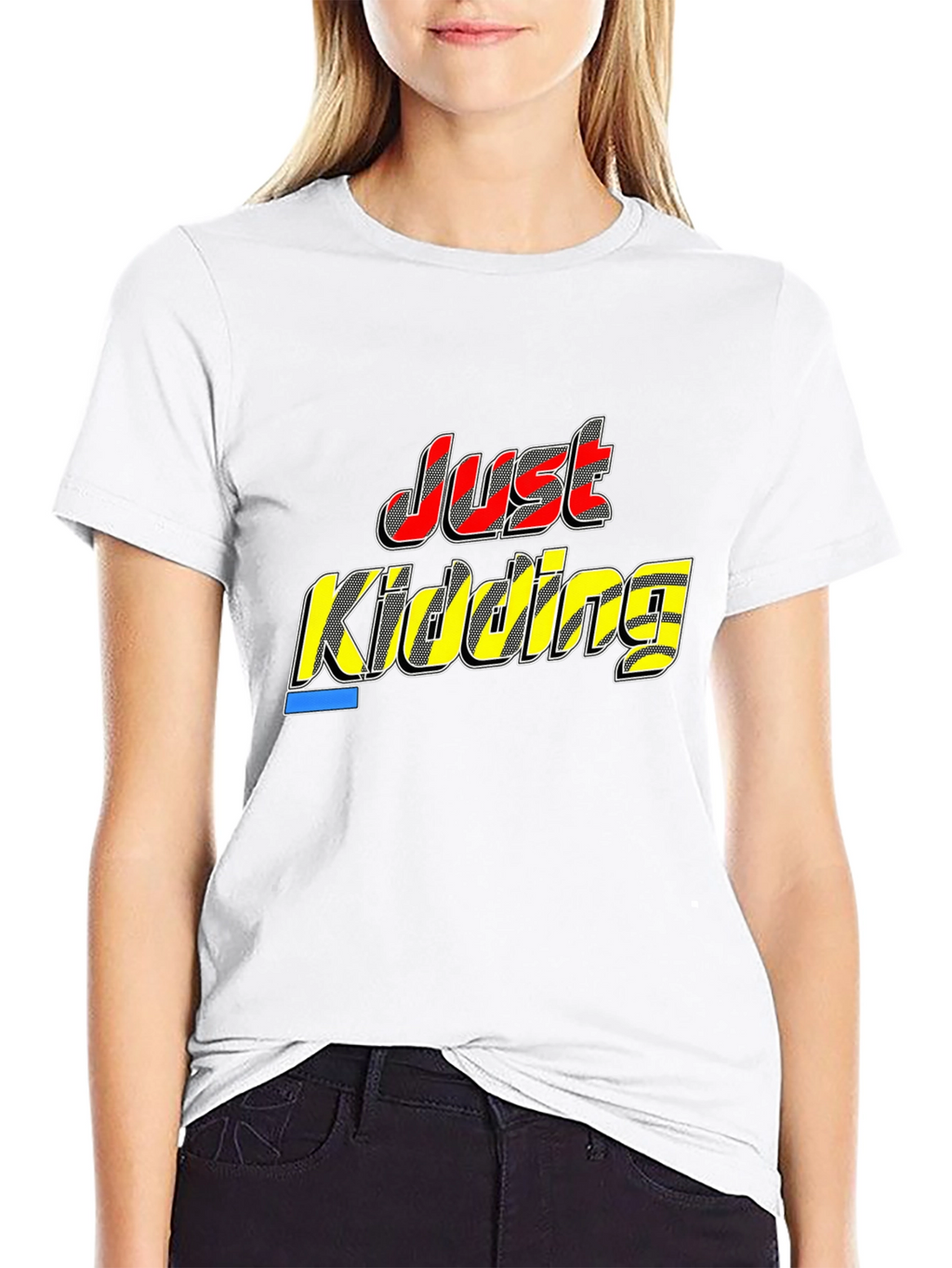 Just Kidding Black T-Shirt