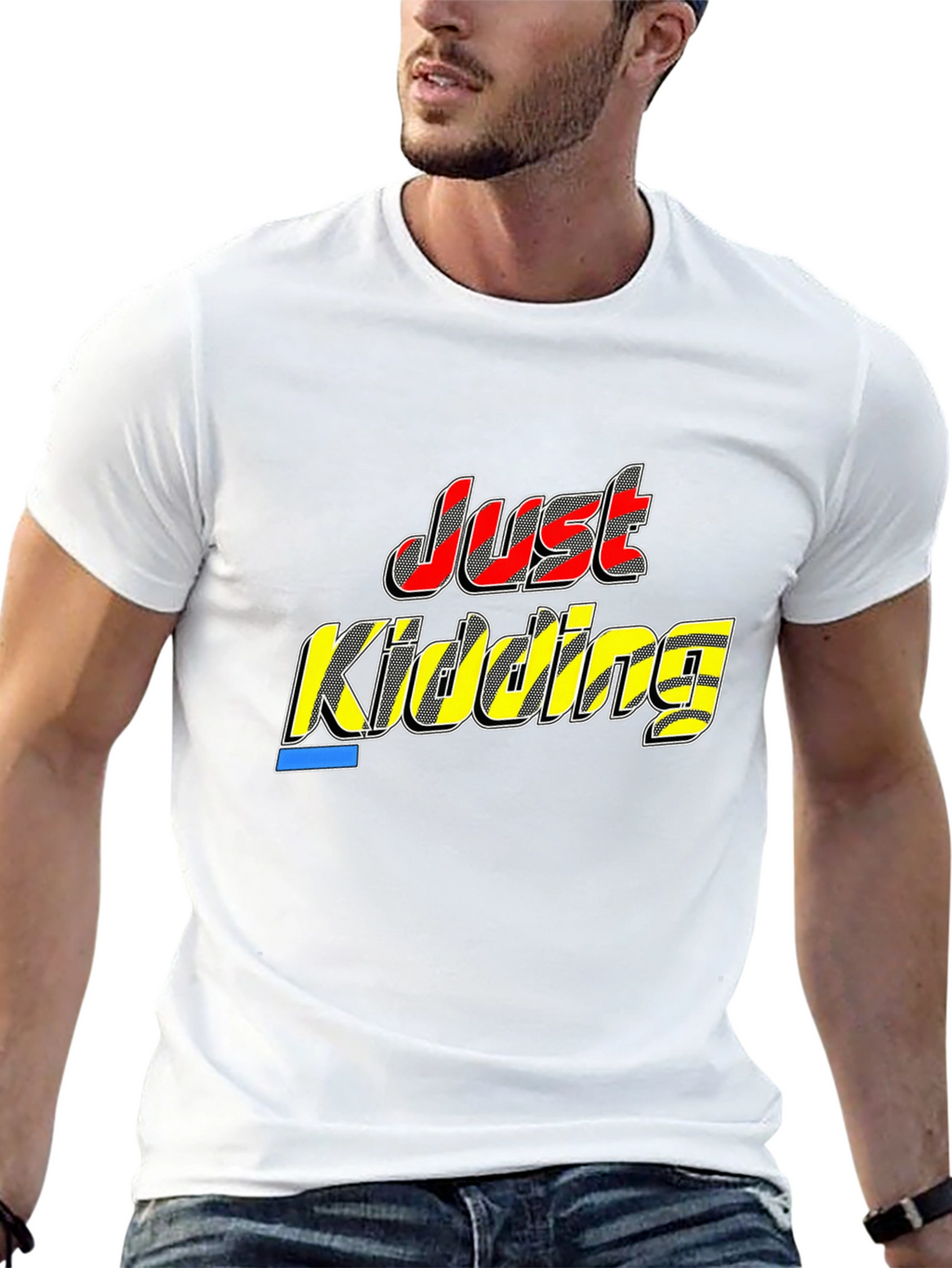 Just Kidding Black T-Shirt