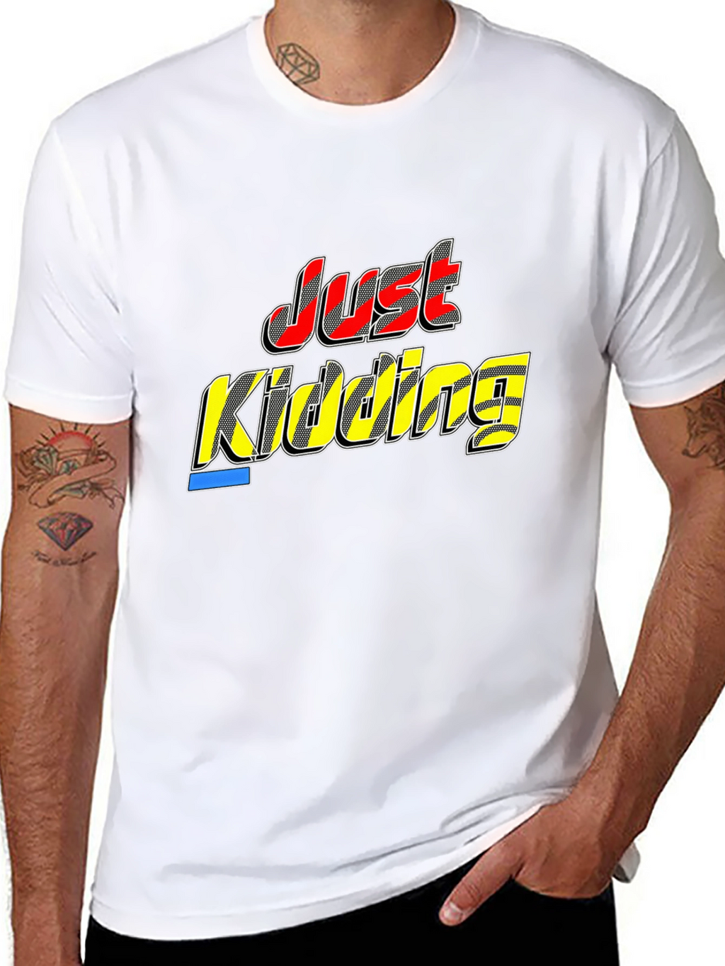 Just Kidding Black T-Shirt